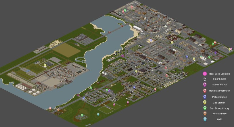 Riverside Project Zomboid map