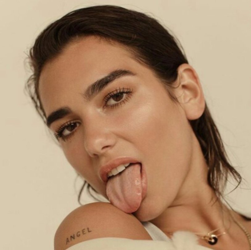 Dua Lipa in stockings