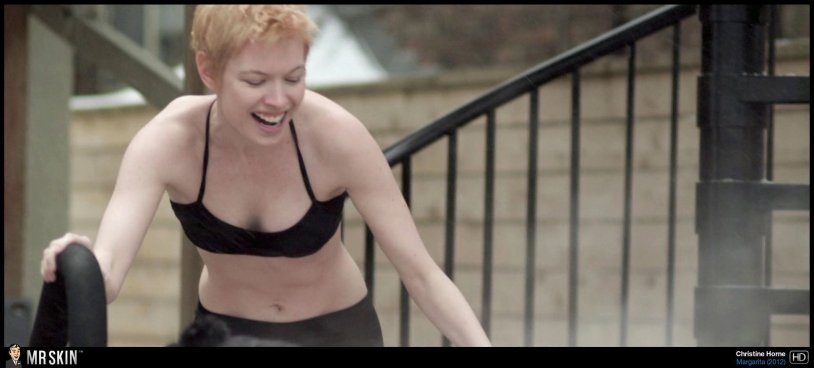 Christina Rose in leather pants