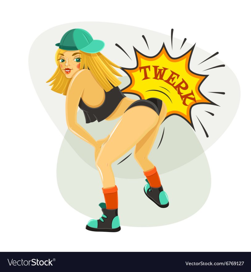 Tverk girl Vector
