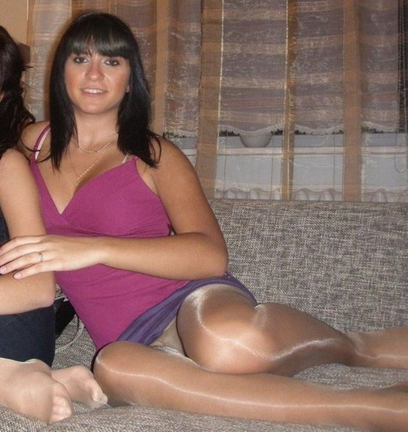 Two girls in pantyhose private