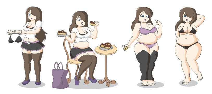 Weight Gain Fat Belly anime