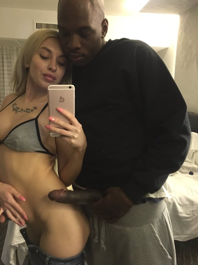Pornstars with a black selfie