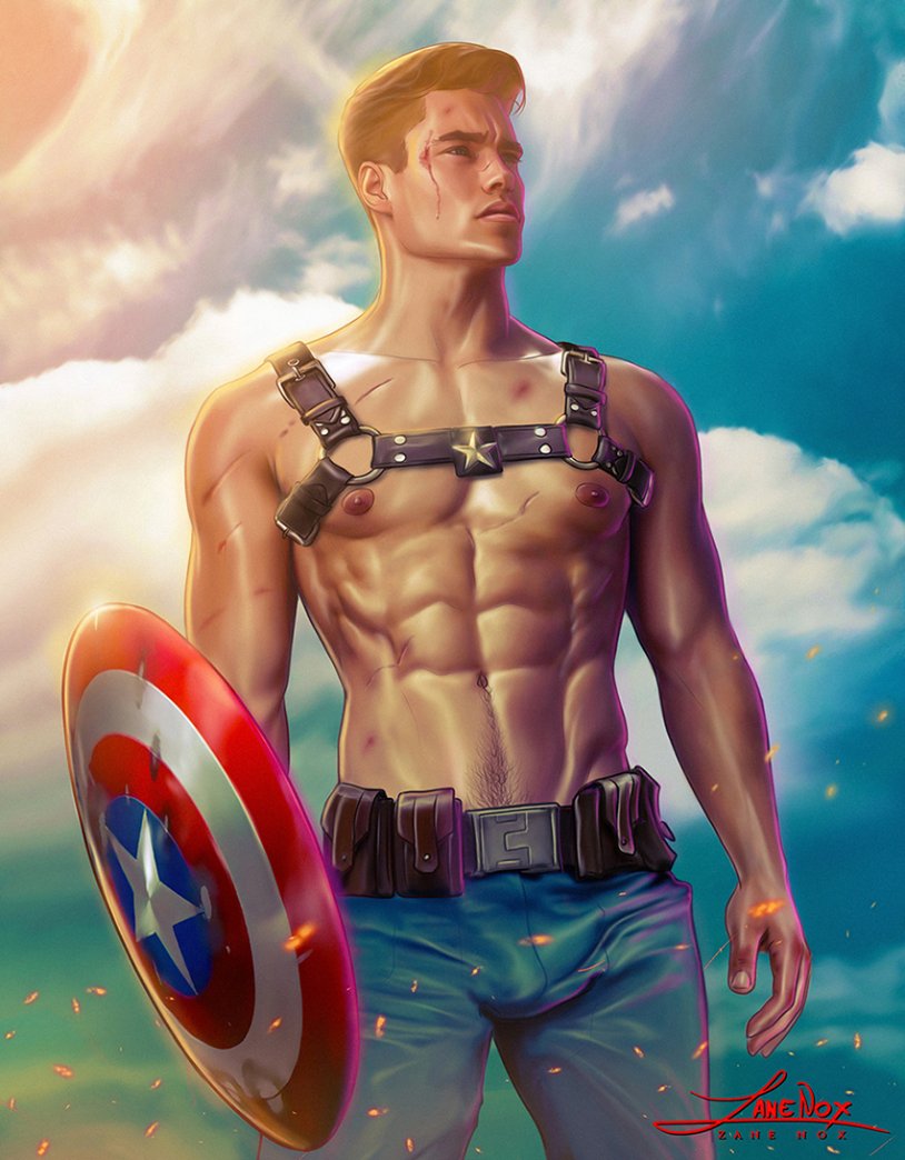 Steve Rogers Captain America torso