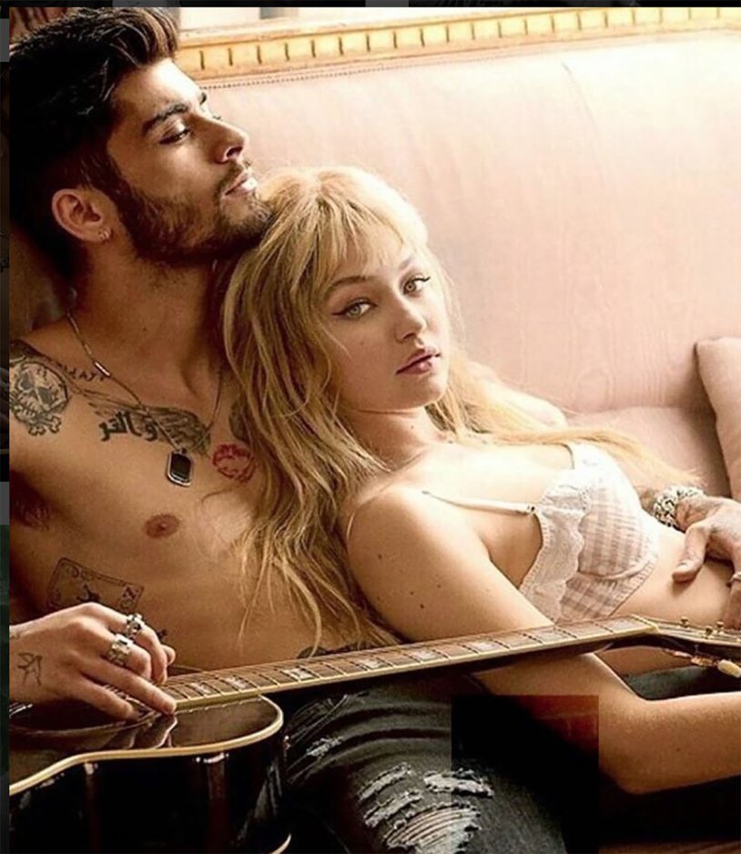 Zane Malik with a naked torso