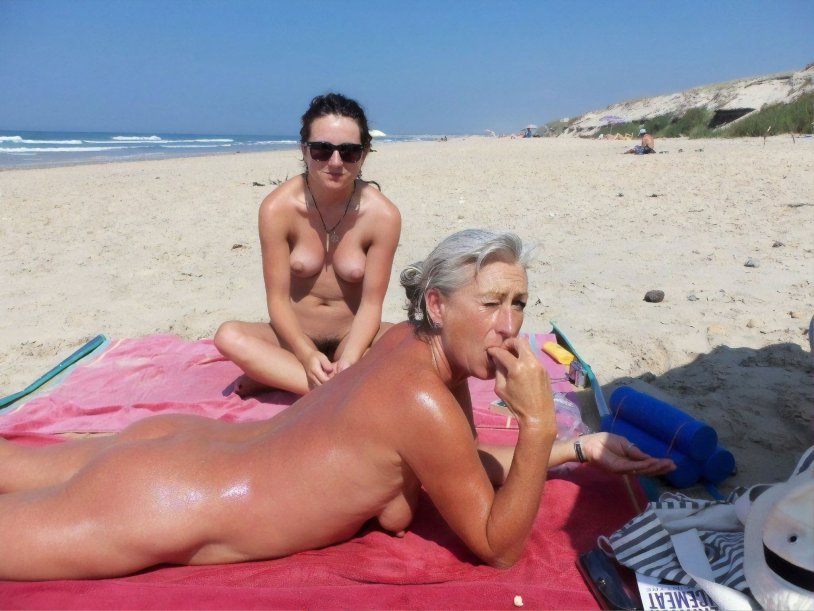 Feast of naked nudists