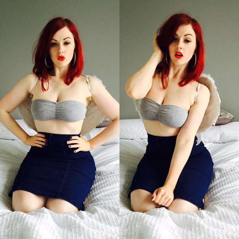 Jaye Rose in a dress