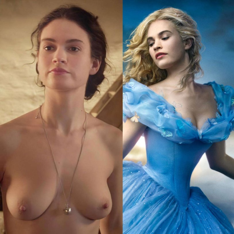 Actress Lily James Naked