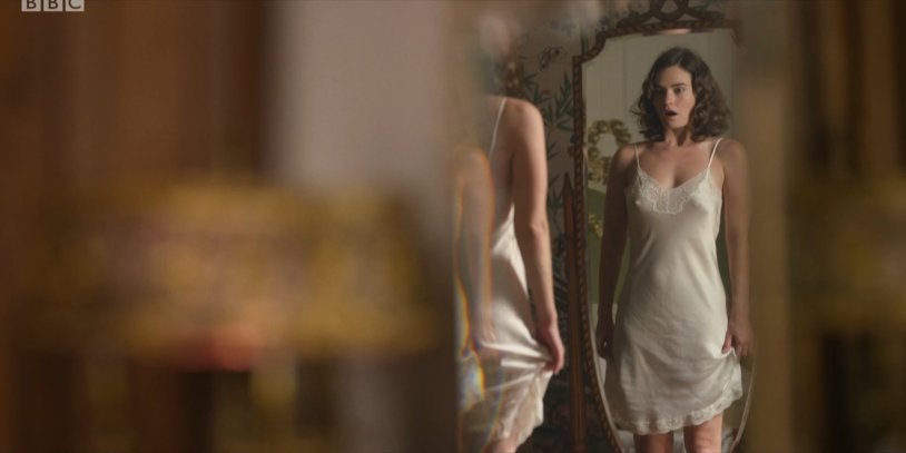 Lily James Naked ass