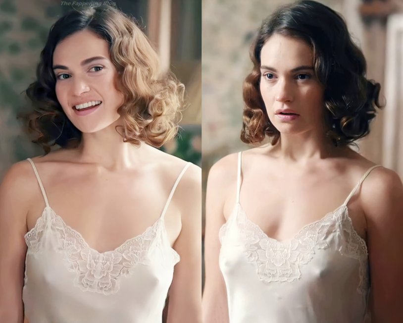 Lily James in the film exception to nude