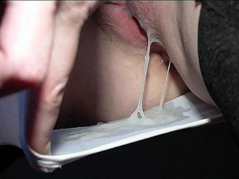 Girl without panties ends