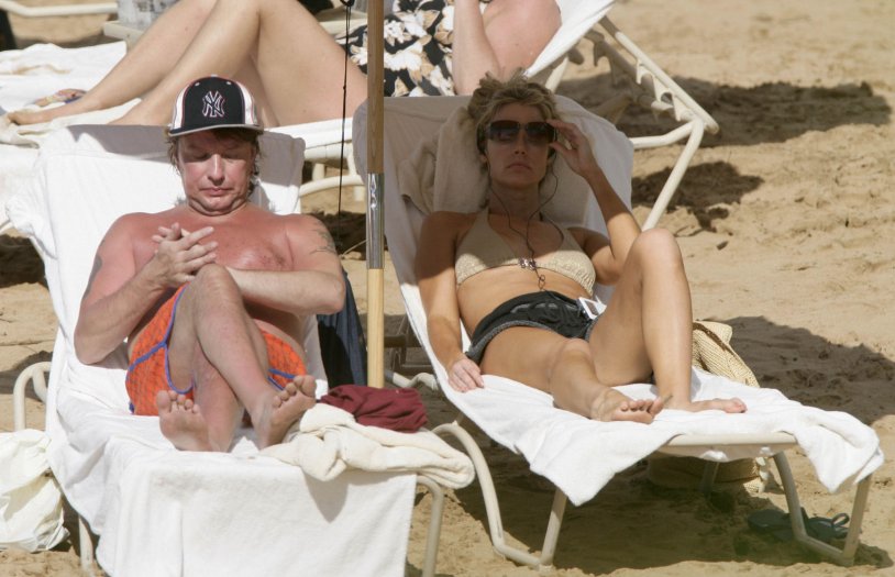 Denise Richards in the pool