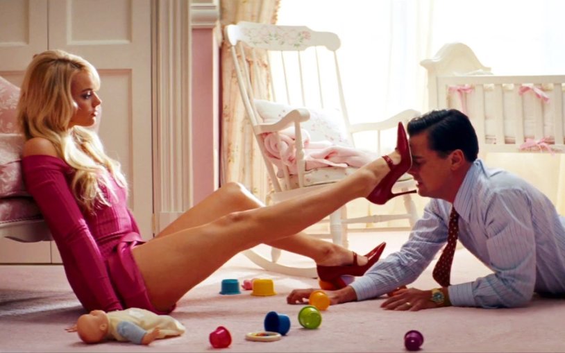 Margot Robbie Wolf with Wall Street