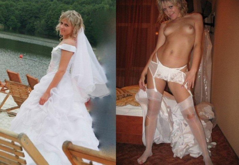 The bride is put on a photo shoot
