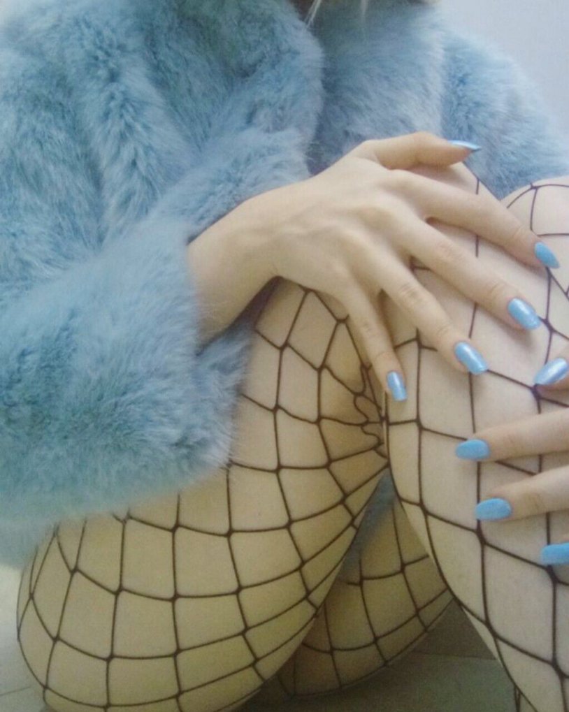 Blue aesthetics Tender girl