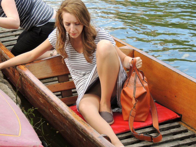 The girl lit up at the university