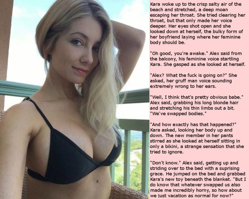 Selfie is a busty blonde