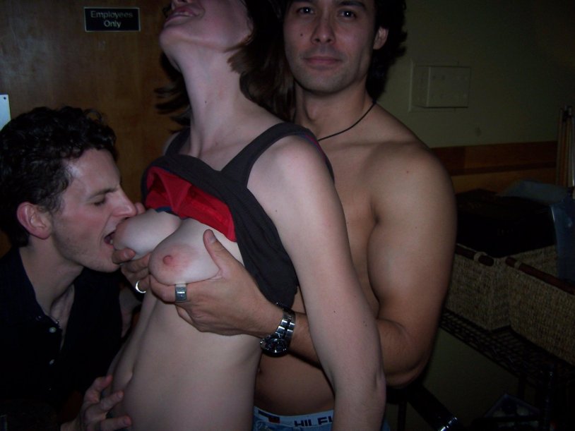 Touch the bare chest in public