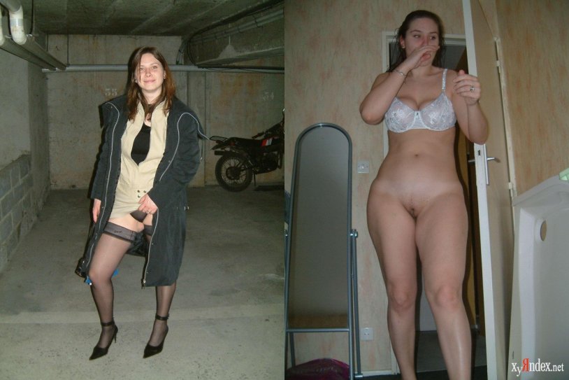 Russian women in clothes and without