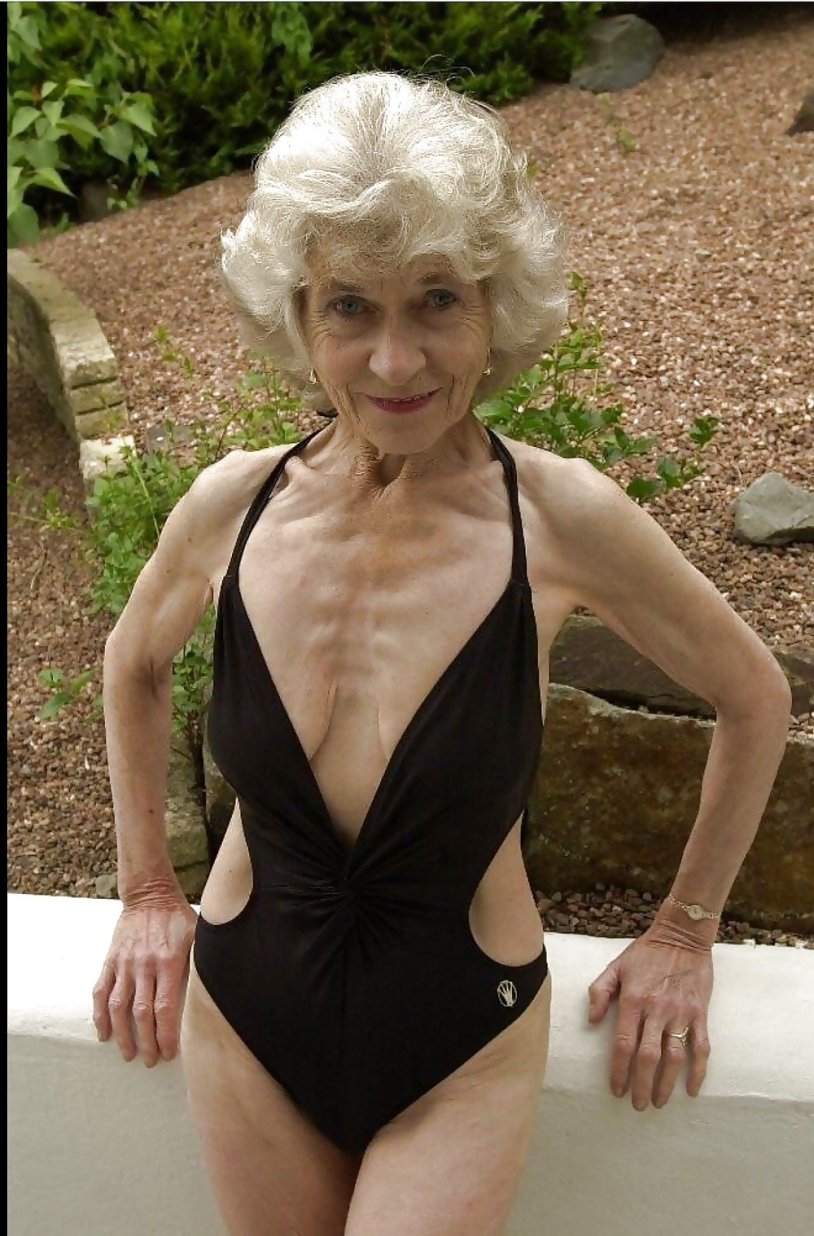 Skinny grandmother