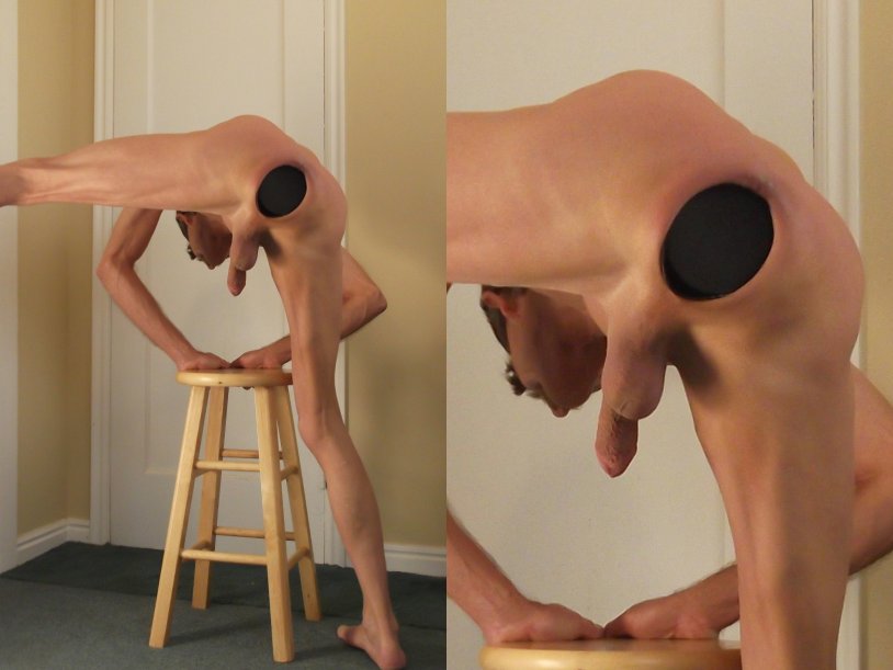 Naked women in the gym