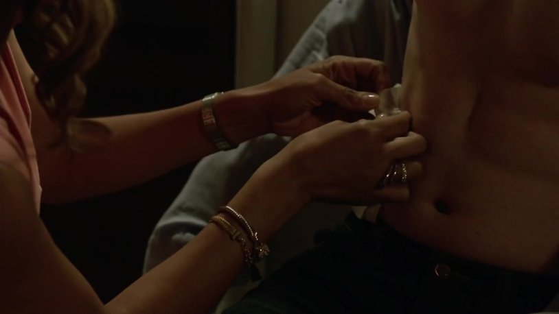 Freddy Stoma bed scenes