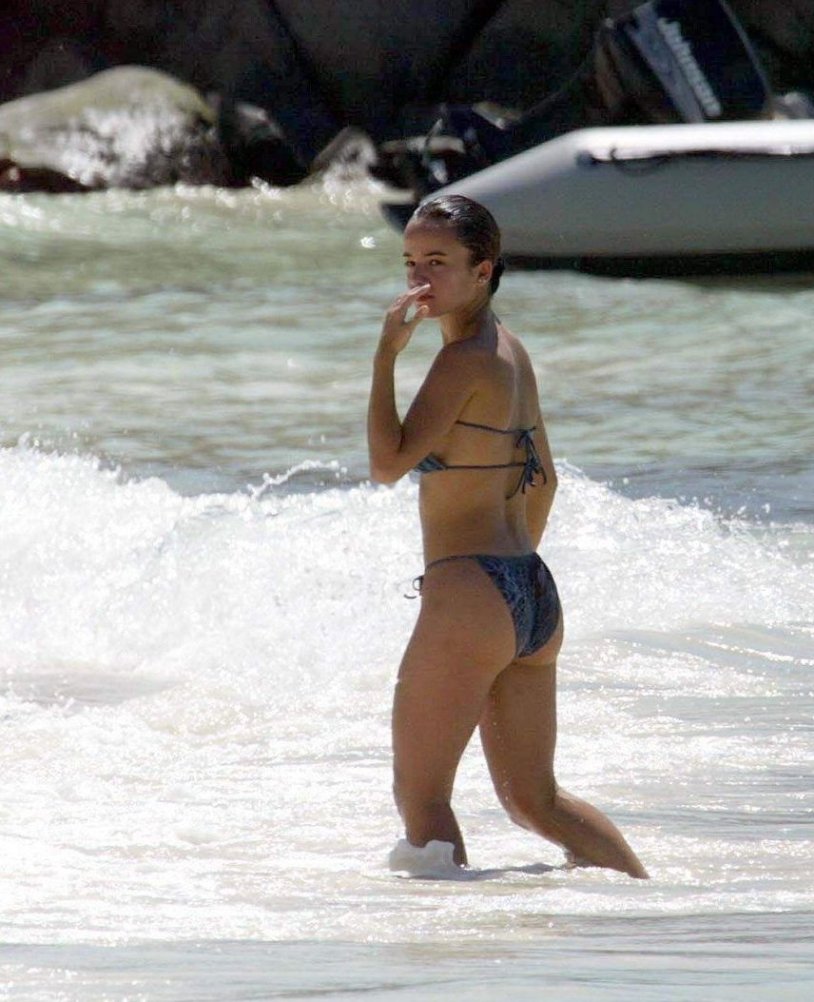 Alice Jacot in a swimsuit