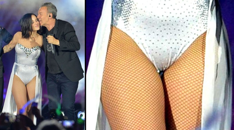 Ani Lorak without underwear on stage