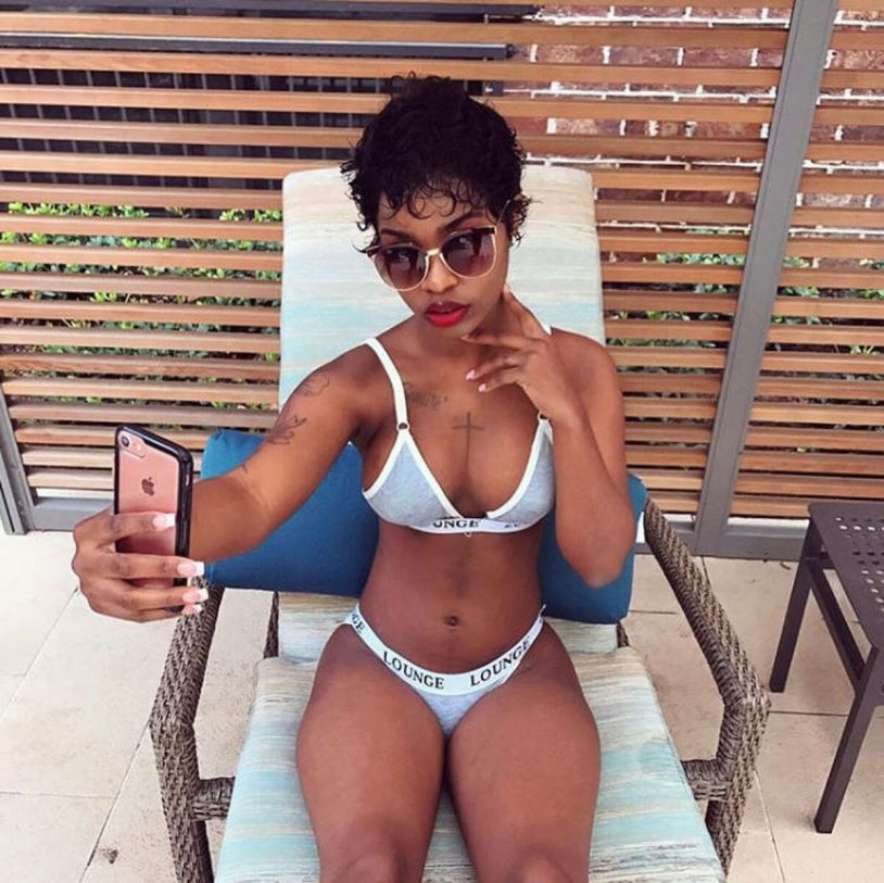 Drew Pala in a swimsuit