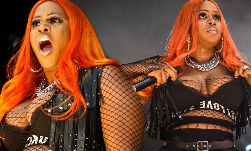 A black woman with an ideal figure