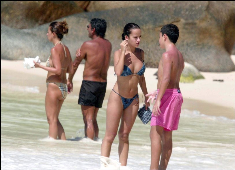 French singer Alizee in panties