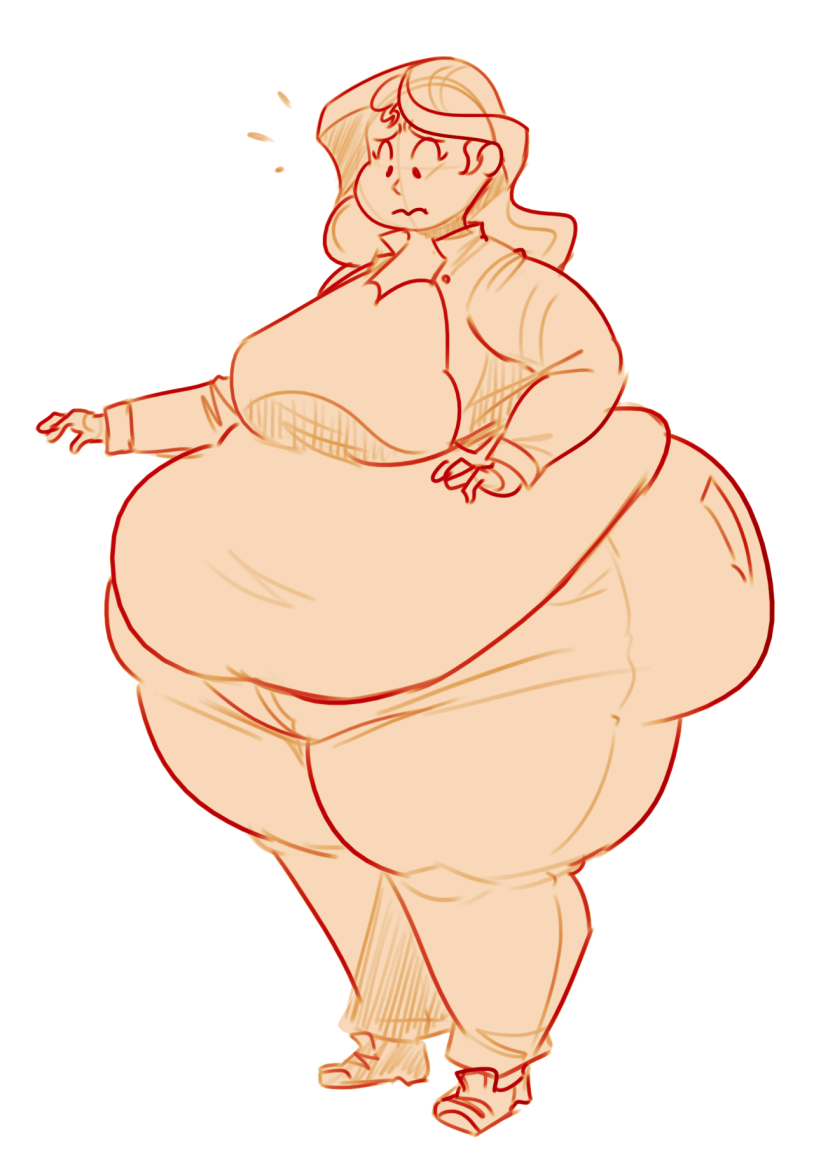 Naked lush female thighs