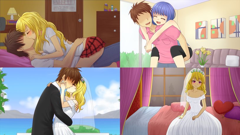 Erotic photo shoot of the couple