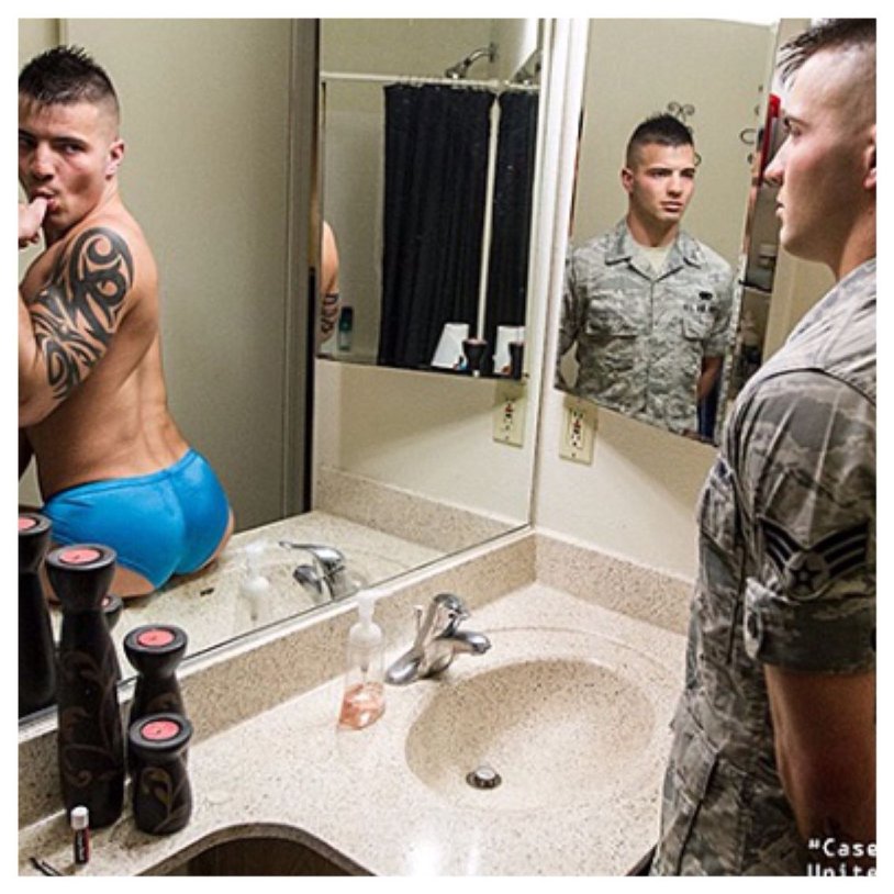 Girls in the army on a tank
