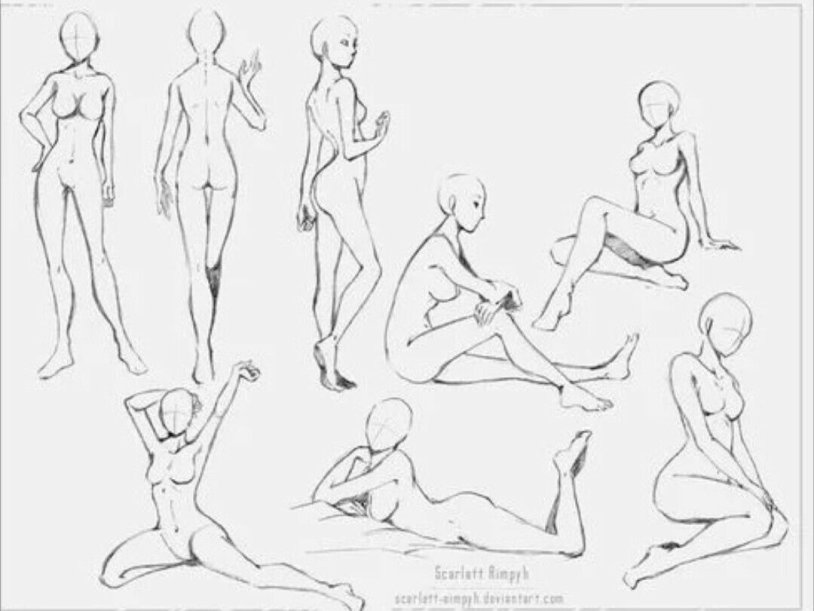 Pose for drawing women