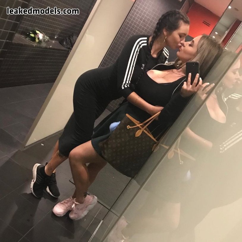 Savanna Rehm (Santos) in a dress