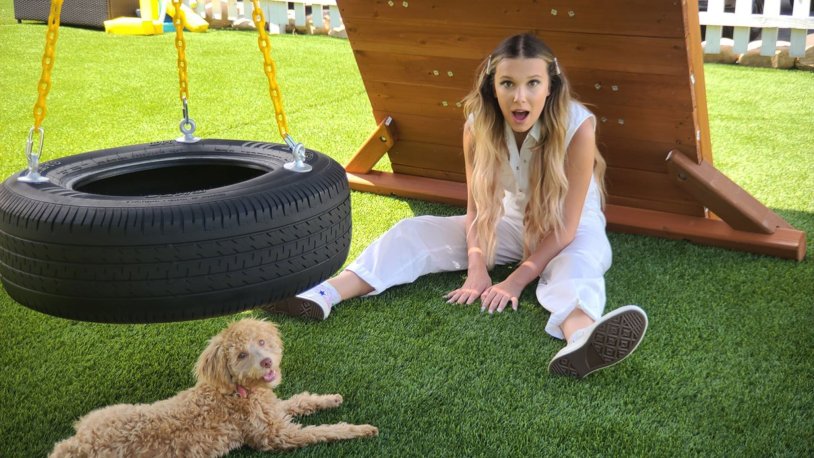 Molly Bobby Brown in a swimsuit