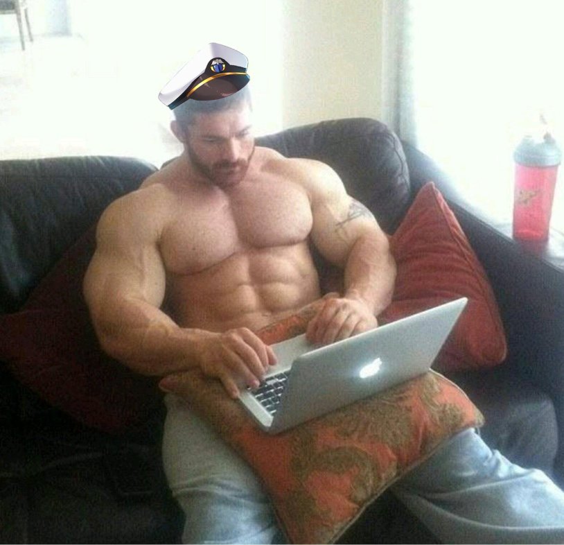 Pitching behind a laptop