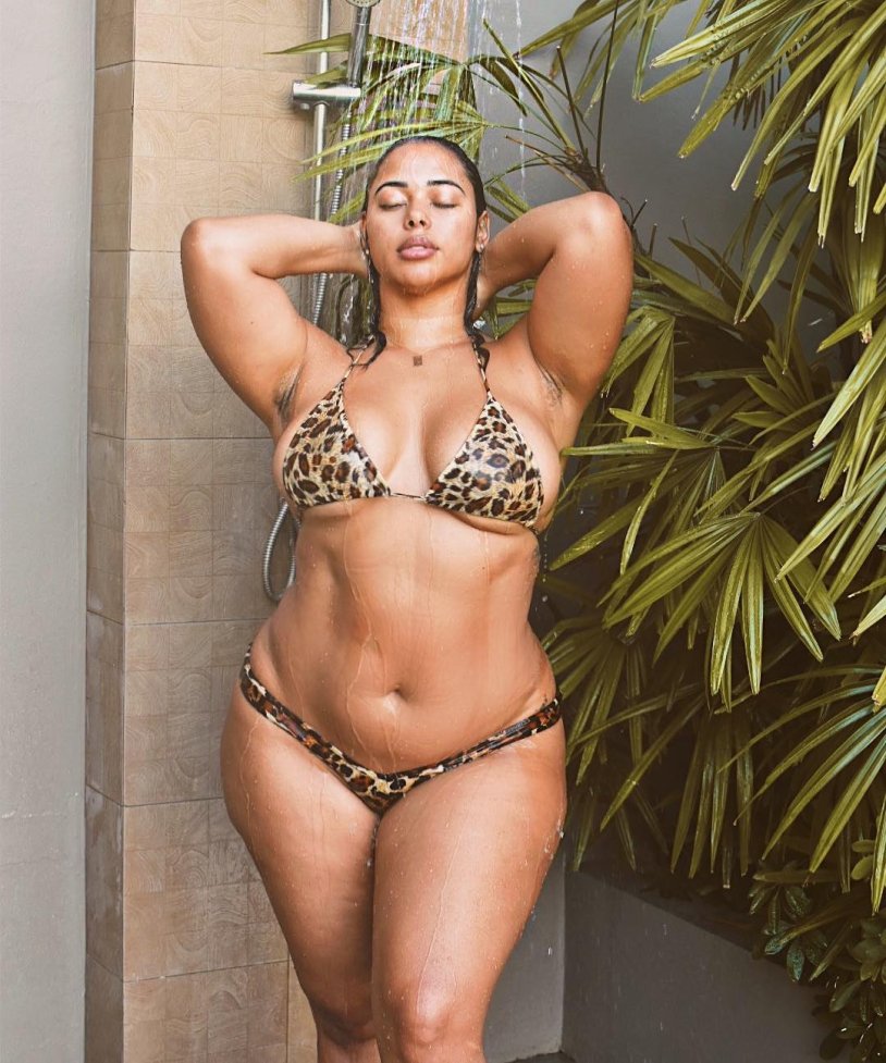 Tabria Majors in bikini