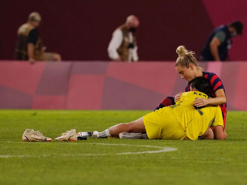 Sam Kerr and Kristie Mewis