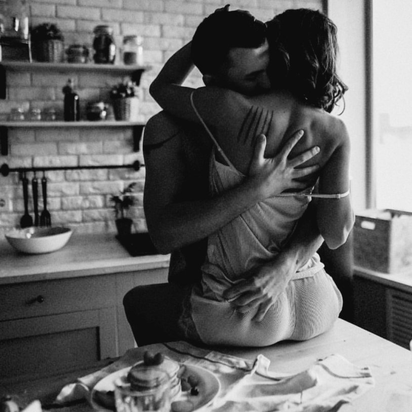 Photo shoot in the kitchen