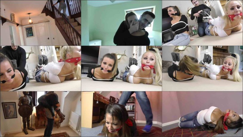 Tied and Gagged Girl in underwear