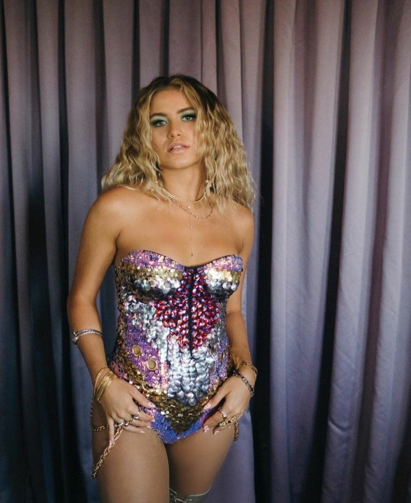 Sofia Reyes in a swimsuit