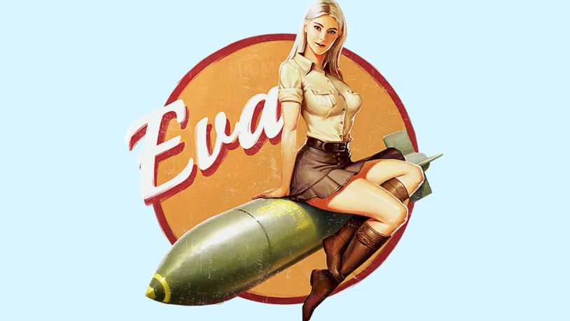 Pin UP Girl on a bomb