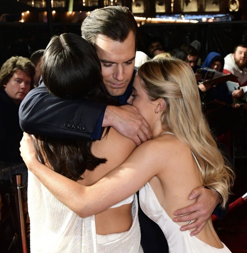 Henry Cavill and Freya Allan
