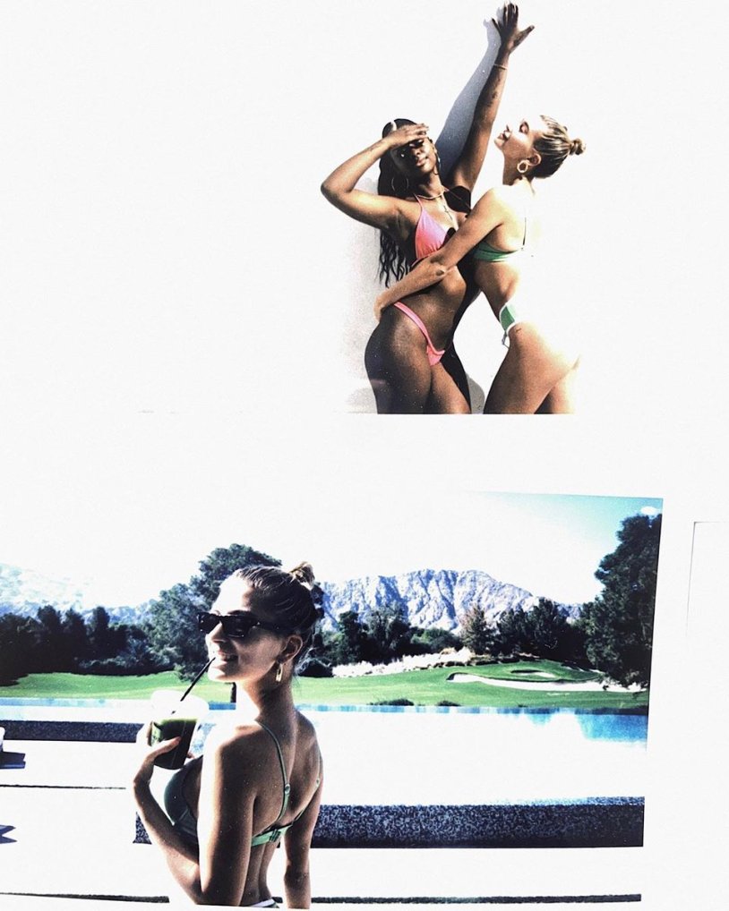 Haley Baldwin in underwear