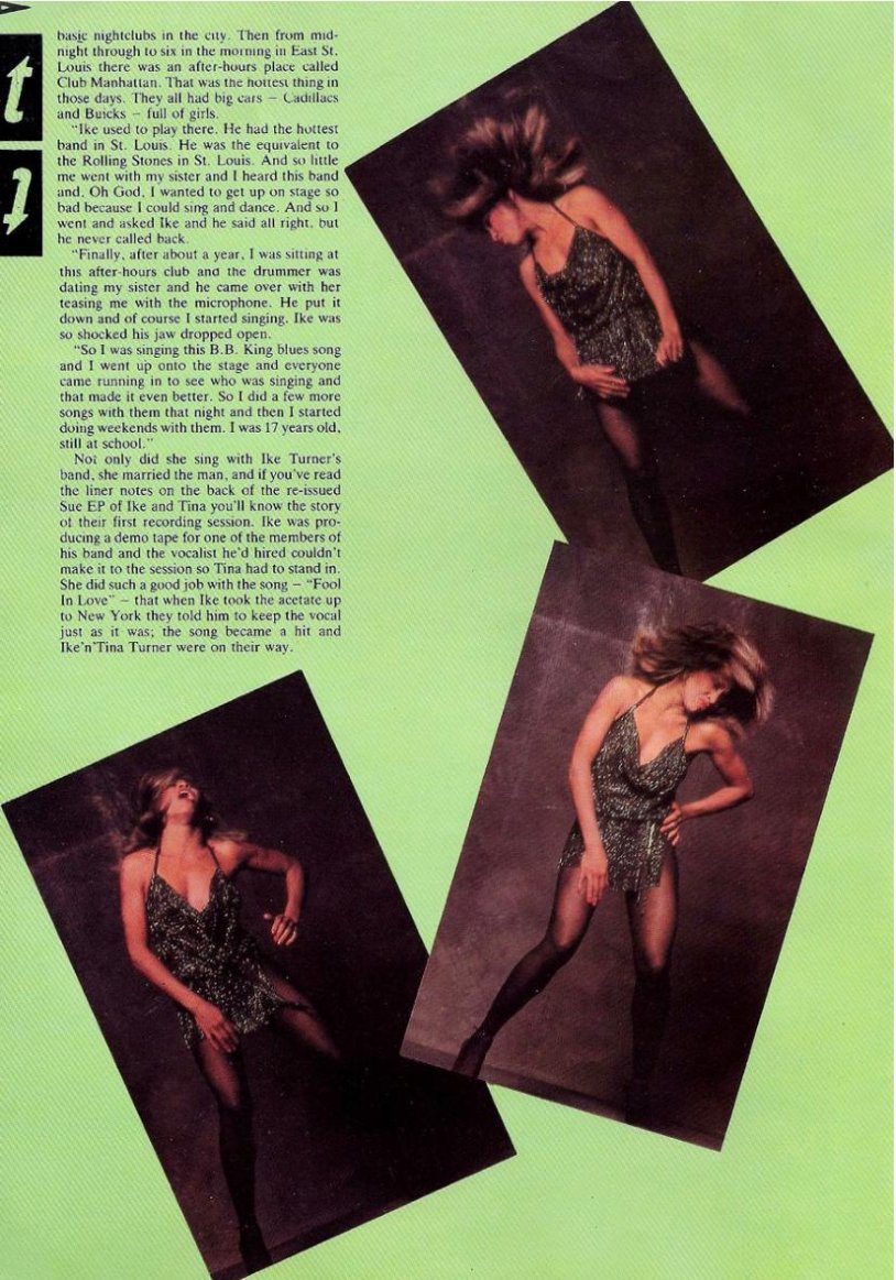 Tina Turner in underwear