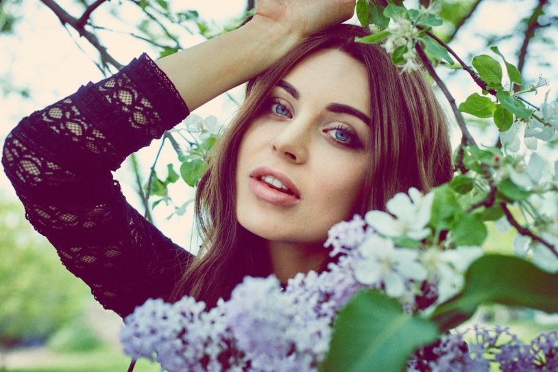 Monica Bagarov in a swimsuit