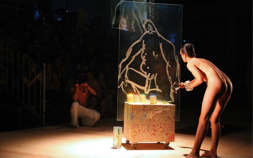 Theater productions in the style of nude