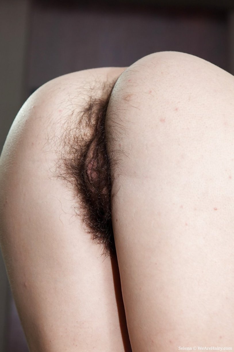 Beautiful hairy female buttocks